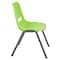 Flash Furniture Green Shell Stack Chair, PK5 5-RUT-EO1-GN-GG - alternate 9